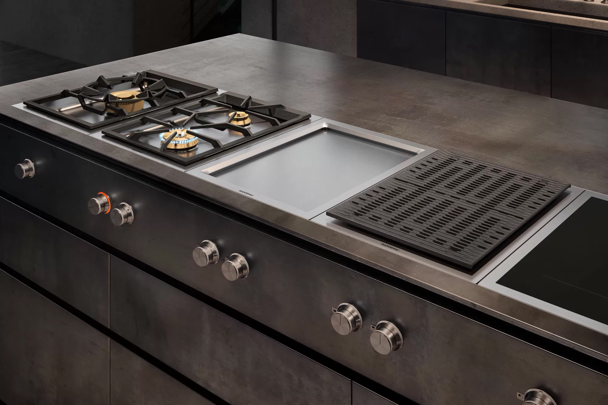 встраиваемая вытяжка в столешницу gaggenau